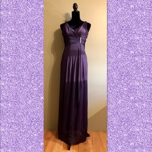 Betsy&Adam Full-Length Purple Gown